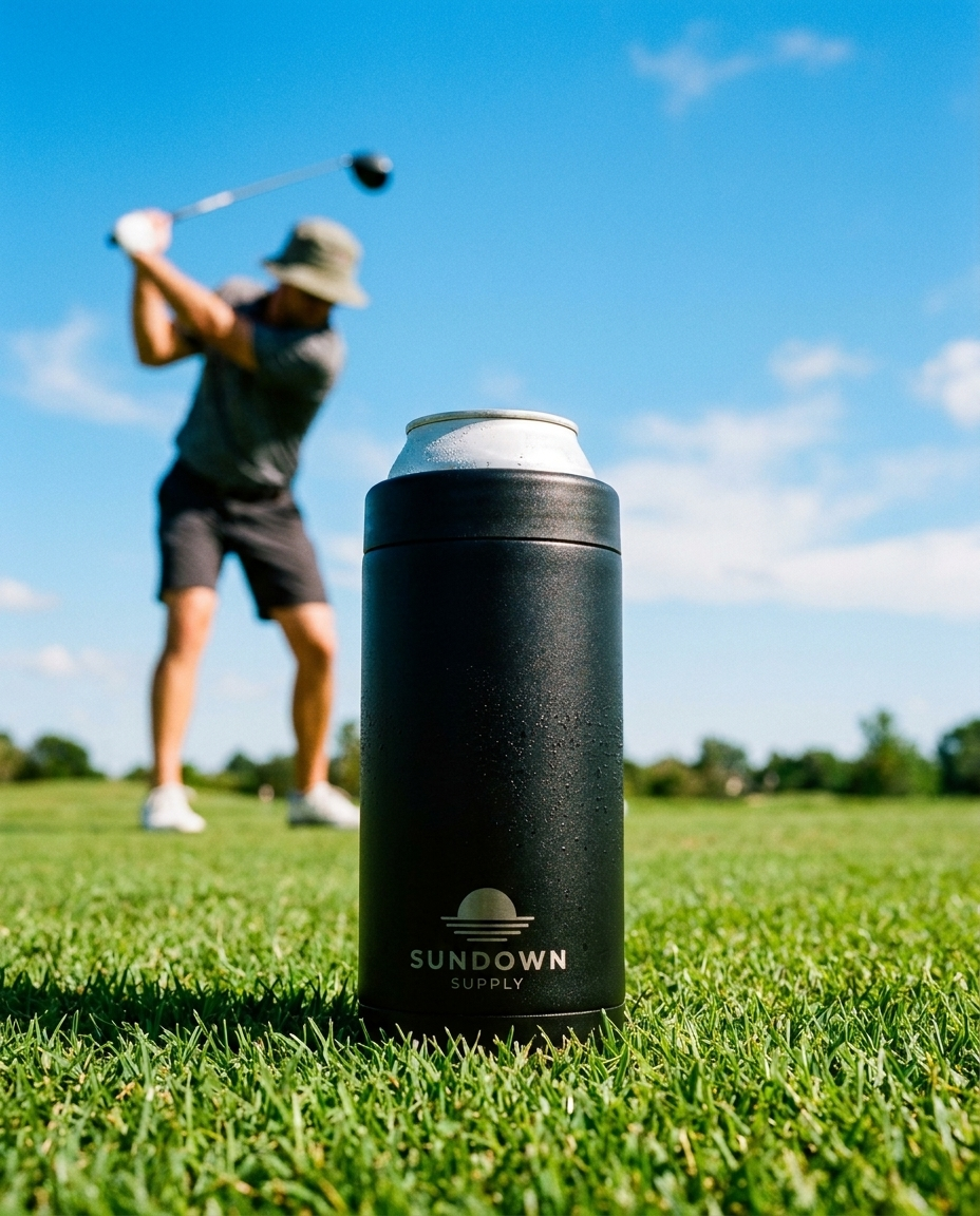 Sundown cooler on the golf course